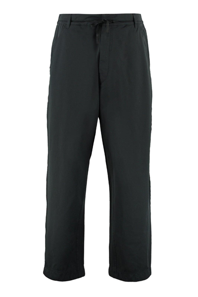 Stone Island Shadow Project Wide-leg Tailored Pants In Black