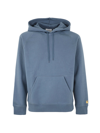 Carhartt Chase Hooded Sweatshirt In Xwxx Blue Gold