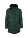 Ps By Paul Smith Quilted Hooded Padded Coat In Bottl