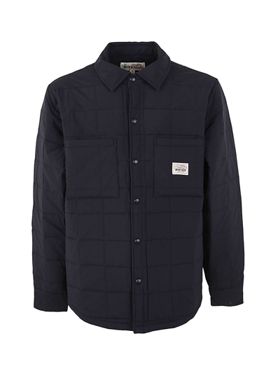 Stussy Quilted Fatigue Overshirt In Black