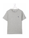 Polo Ralph Lauren Logo Cotton Jersey T-shirt In Andover Heather