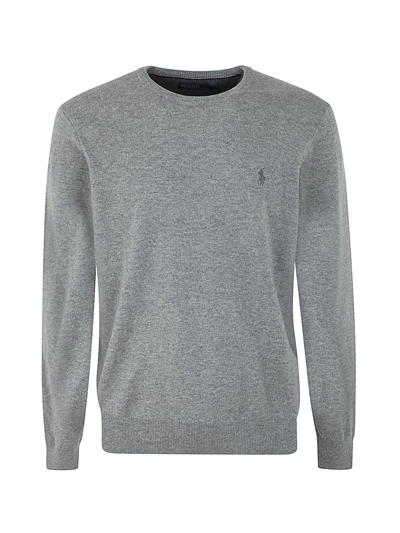 Polo Ralph Lauren Polo Pony Long-sleeve Jumper In Fawn Grey Heather