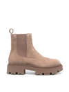 Ash Genesis Suede Lug-sole Chelsea Booties In Sequoia