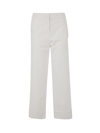 Stefano Mortari Turn-up Trouser In White