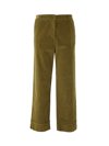 Stefano Mortari Turn-up Trouser In Green