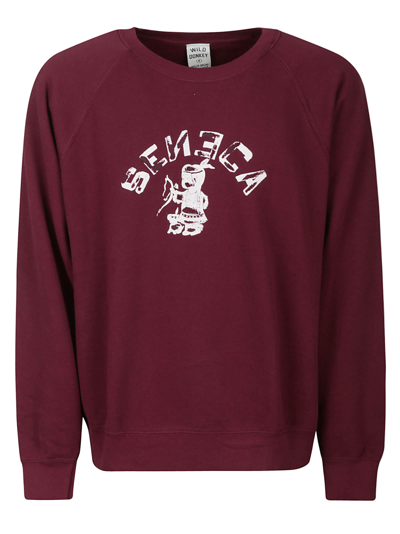 Wild Donkey Sweatshirt In Burgundy