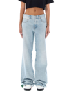 Off-white X Sal Barbier Gender Inclusive Diag Extra Baggy Wide Leg Jeans In Light Blue