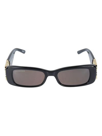 Balenciaga Everyday Sunglasses In Black/gold