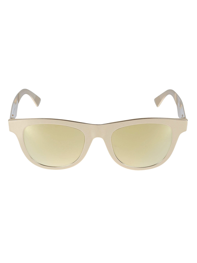 Bottega Veneta Wayfarer Sunglasses In Gold