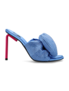 Off-white Sandales Allen Bow Strass Pop En Bleu/rose In Blue