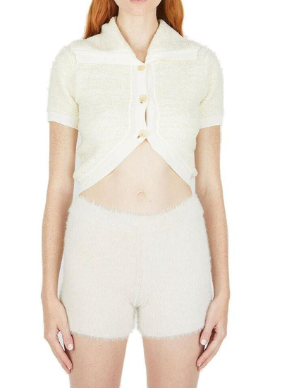 Jacquemus Layered Crop Top In 110