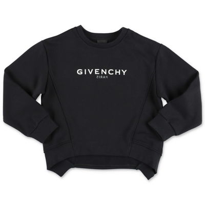 Givenchy Kids' Girls Black Cotton Sweatshirt In Nero