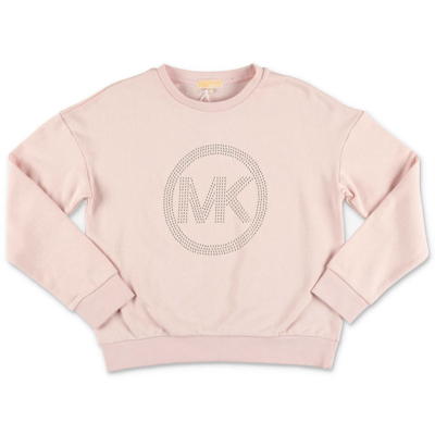 Michael Kors Kids' Logo印花棉卫衣 In Pink