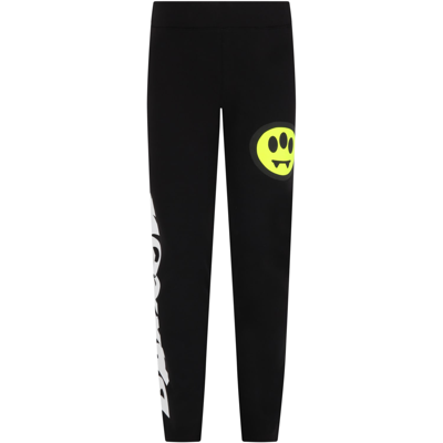 Barrow Kids' Black Leggings For Girl With Smile