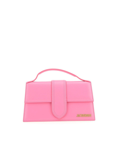 Jacquemus Le Grand Logo Lettering Tote Bag In Pink