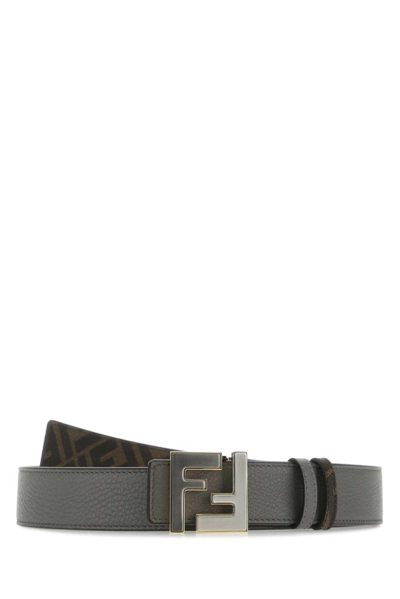 Fendi Logo Plaque Monogram Buckle Belt In Multi