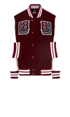 Burberry Men's Extended-pocket Varsity Jacket In Black