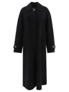 Sportmax Targa Relaxed-fit Wool And Cashmere-blend Coat In Nero