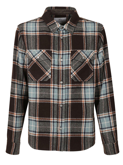 Woolrich Checked Buttoned Shirt In Desert Check