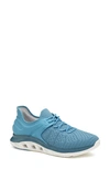 Johnston & Murphy Activate U-throat Knit Sneaker In Blue Knit/ Nylon