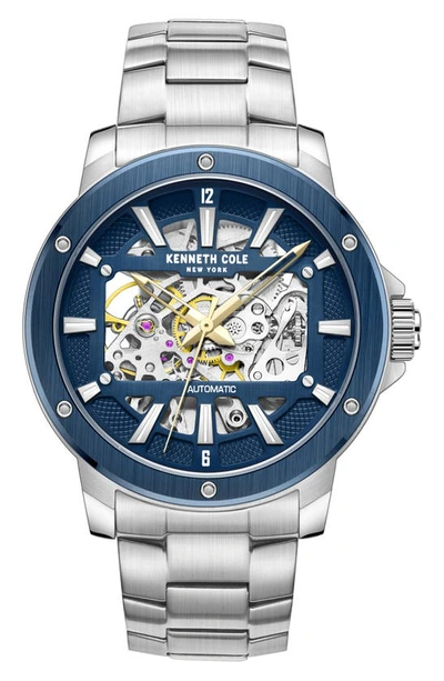Kenneth Cole Automatic Bracelet Watch, 44mm In Silver