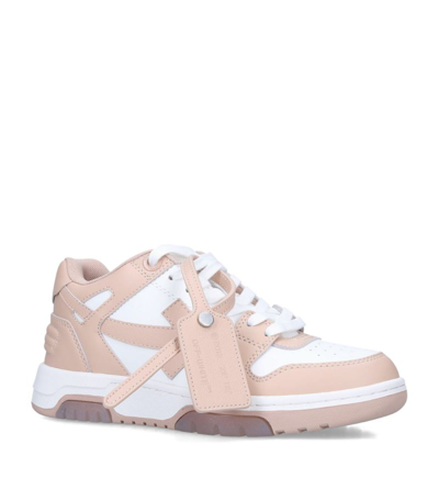 Off-white Off White Womens Out Of Office Ooo Sneakers In Nude & Neutrals