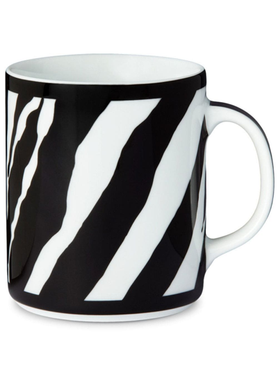 Dolce & Gabbana Zebra-print Porcelain Mug In White