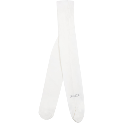 La Perla Kids' Ivory Tights For Girl With Strass
