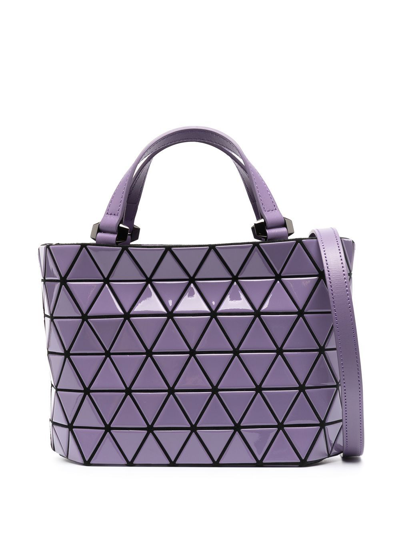 Bao Bao Issey Miyake Purple Crystal Gloss Shoulder Bag