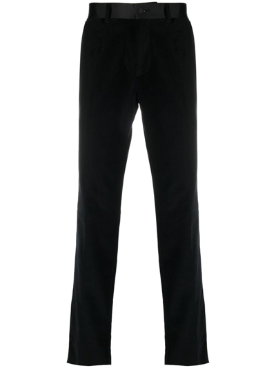 Philipp Plein Four-pocket Slim Tailored Trousers In Black