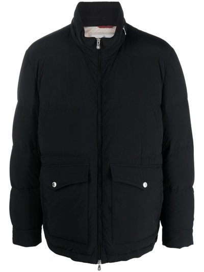 Brunello Cucinelli Quilted Down-padded Jacket In Schwarz