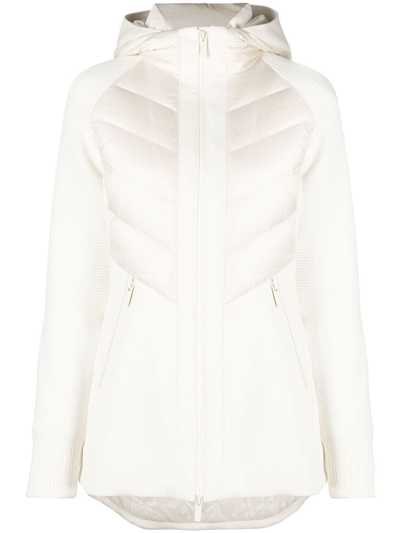 Woolrich Suffolk Panelled Puffer Jacket In White