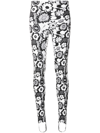 AMIR SLAMA FLORAL-PRINT HIGH-WAISTED LEGGINGS