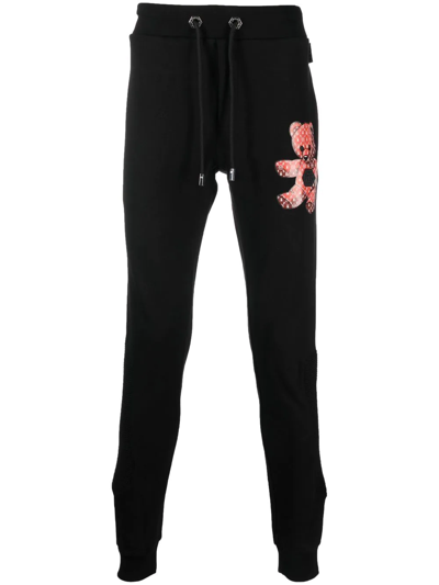 Philipp Plein Teddy Motif Track Pants In Schwarz