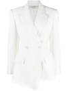 ALEXANDER MCQUEEN DOUBLE-BREASTED LACE-TRIM BLAZER