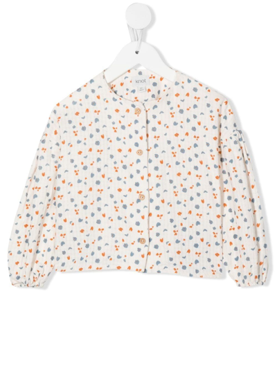 Knot Kids' Editta Ditsy Floral Blouse In White