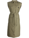 Brunello Cucinelli Taffeta Trench Coat In Green