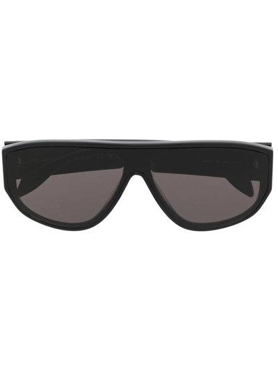 Alexander Mcqueen Oversize-frame Sunglasses In Schwarz