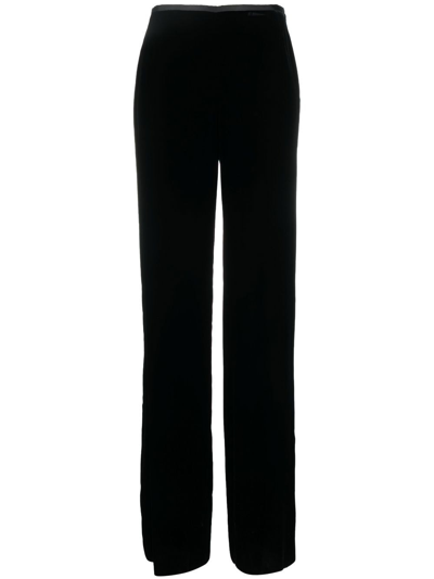 Emporio Armani Straight-leg Trousers In Black