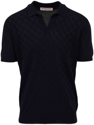 Orlebar Brown Short-sleeve Polo-shirt In Night Iris