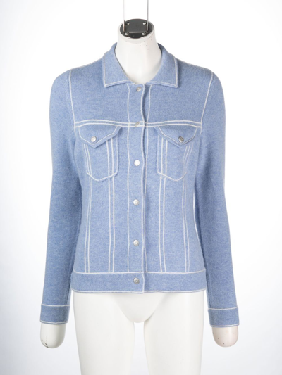 Marni Jill Knitted Cashmere Cardigan In Blau