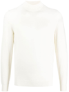 Drumohr Turtleneck Sweather Modern In Weiss
