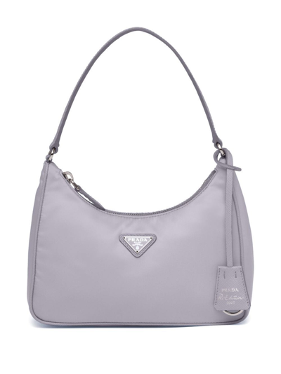 Prada Logo-plaque Mini Bag In Rosa