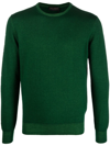 Dell'oglio Crew-neck Knitted Jumper In Grün