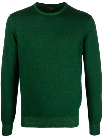 Dell'oglio Crew-neck Knitted Jumper In Grün