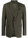 RICK OWENS NOTCHED-LAPEL WOOL BLAZER