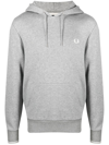 FRED PERRY DRAWSTRING EMBROIDERED-LOGO HOODIE