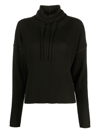 Eres Cajole Drawstring Roll-neck Jumper In Grün
