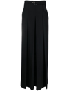 ALBERTA FERRETTI BELTED-WAIST WIDE-LEG TROUSERS