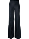 Jacquemus Le Pantalon Soffio Flared Trousers In Blau